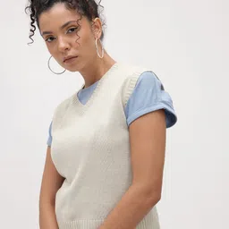 The Roadster Life Co. Women Acrylic Sweater Vest-image-90