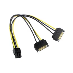 Dual SATA 15-pin to 6-pin GPU Power Cable 2x SATA to 6-pin Graphics Card Power Cable 15-pin SATA to 6-pin PCIe Power Cable Adapter For PC Upgrades - RS3849Dual SATA 15-pin to 6-pin GPU Power Cable 2x SATA to 6-pin Graphics Card Power Cable 15-pin SATA to 6-pin PCIe Power Cable Adapter For PC Upgrades - RS3849-picture-12
