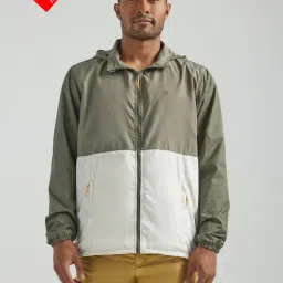 ATG By Wrangler Olive Regular Fit Hooded Reversible Jacket-picture-17