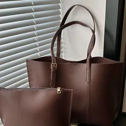 StyleCast PU Shopper Shoulder Bag-image-99