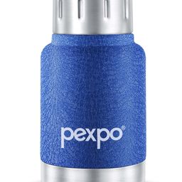 Pexpo Cameo Hot & Cold 160ml Stainless Steel Water Bottle|Blue| Vacuum Insulated| Leak proof & BPA Free| Screw Cap| Office, School, Gym, & Travelling|Men, Women & Kids-picture-41