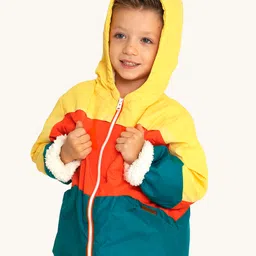 Cherry Crumble By Nitt Hyman Woven Full Sleeves Cut & Sew Light Winter Hooded Jacket - Multicolor-picture-22