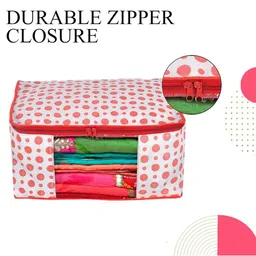 AMAK INC Red Fabric Multi-Utility Wardrobe Organisers image 4