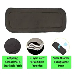 Domenico Washable Baby Diaper Premium Cloth Diaper Reusable Adjustable Size Waterproof Pocket Cloth Diaper Nappie image 3