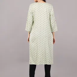 Avaasa Buy Shruthi Floral Printed Straight Kurta image 5