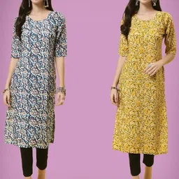 Ethnic basket Women Multicoloured Kurtas-picture-38