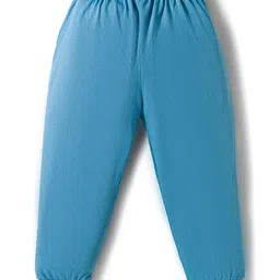 CUCUMBER Sinker Knit Full Sleeves T-Shirt & Lounge Pant Set with Vehicle & Text Print - Light Green & Blue image 5