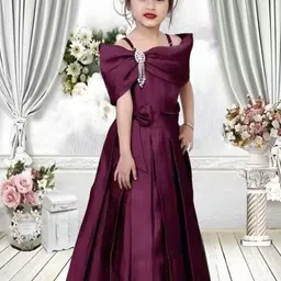 TASDIK GARMENTS Satin Fit & Flare Dress image 2