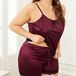 PHALIN Women Satin Night suits image 4