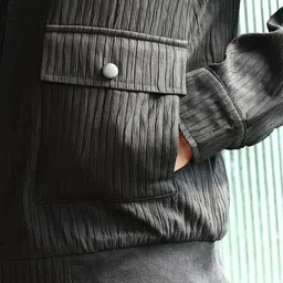 Campus Sutra Men Lightweight Open Front Jacket image 5