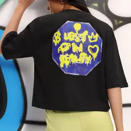 DressBerry Statement Print Boxy T-shirt-picture-35