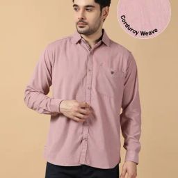 Kuons Avenue Mauve Regular Fit Casual Shirt-picture-1