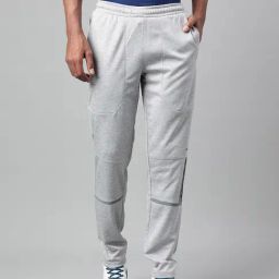 ALCIS Light Grey Melange Anti-Static Slim Fit Training Trackpants-picture-8