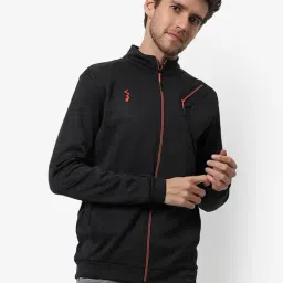 Campus Sutra Black Regular Fit Sports Jacket-picture-20