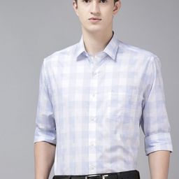 Arrow Manhattan Slim Fit Checked Pure Cotton Formal Shirt-picture-45