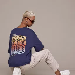 The Roadster Lifestyle Co. Printed Pure Cotton Oversized T-shirt-picture-42