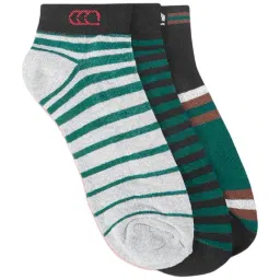 Ajile by Pantaloons Green Striped Socks - Pack of 3-picture-18
