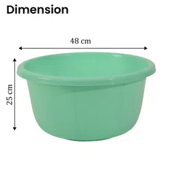 Aura Green 3 piece Solid Plastic Bath Accessories Set image 4