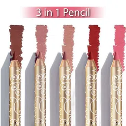 JUSTGOLD 3-In-1 Long-Lasting One Swipe Application Matte Finish Lip Liner - 5 g - 552 image 5