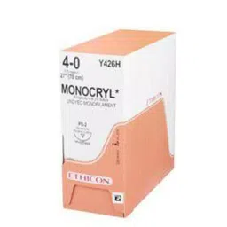 Ethicon NW1205 Monocryl 4-0 Undyed Monofilament Suture Size 70 cm (Pack of 12)-image-53