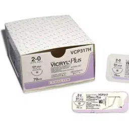 Ethicon VP2465 Vicryl Plus 3-0 Violet Braided Antibacterial Suture Size 90 cm (Pack of 12)-image-56