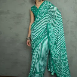 Mitera Striped Daily Wear Saree image 4
