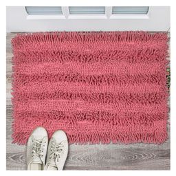 saral home Saralhome Cotton Shaggy Antiskid Mat Dark Pink. 40cm x 60cm-picture-21