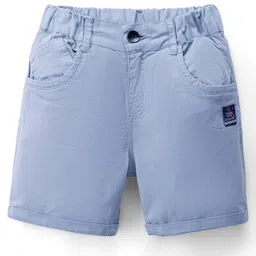 Olio Kids Cotton Woven Above Knee Length Solid Color Short - Lavender-picture-12
