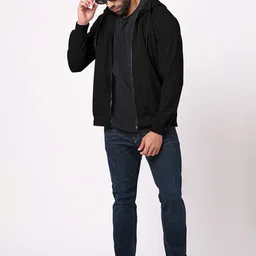 Wear Your Opinion Men Front-Open Hooded Sweatshirt image 5