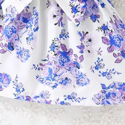 INCLUD Girls Floral Print One Shoulder Fit & Flare Dress With Hat image 2