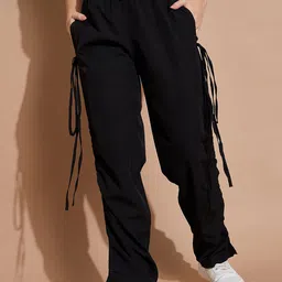 The Roadster Lifestyle Co Baggy-Fit Super Light Parachute Pants-image-42