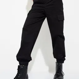 max Women Jogger Fit Mid-Rise Cargos Trousers-image-93