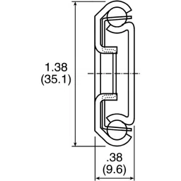 Accuride Telescopic Rail, 227 mm Depth, 50 Kg Max Load, DZ0201-0012 image 2