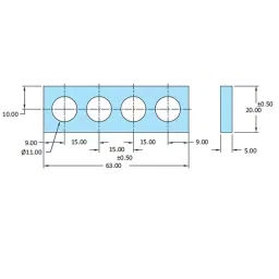 STEEL-SMITH Shimpacks 6320-11 Series 5.00 ±0.10 Dimension image 2