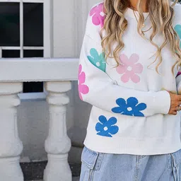 JC Mode Women Floral Printed Pullover image 5