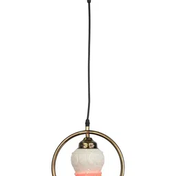 SOMIL Printed Glass Cylinder Ceiling Lamps image 5