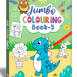 Jumbo Creative Colouring Book(Level 5) for Kids and Children - Drawing, Coloring, Painting and Art Book with Colour Reference - Language-English-image-98