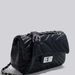 StyleCast Textured Sling Bag With Quilted-picture-44