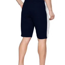 Crisper Men Colourblocked Mid-Rise Regular Fit Cotton Shorts image 2