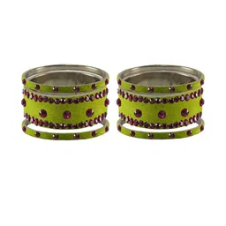 Vidhya Kangan Parrot Bangle Set-image-95