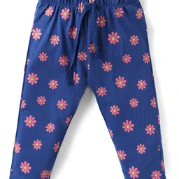 Doodle Poodle 100% Cotton Knit Half Sleeves Night Suit with Smile Text Print - Yellow & Blue image 4