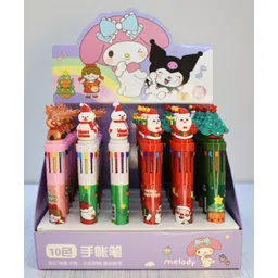 Asera 10 in 1 Color pen Christmas Ball Point Pen Gift for Kids (Set of 24) image 4