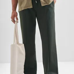 HIGHLANDER Men Relaxed Fit Straight Trousers-image-30