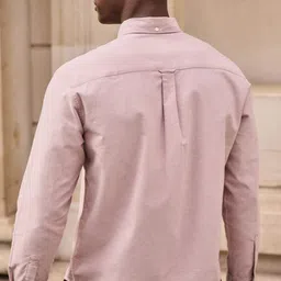 NEXT Oxford Weave Pure Cotton Button-Down Collar Casual Shirt image 2