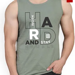 WOOSTRO 2-Pcs Printed Cotton Innerwear Vests RS26 CMB (MORE RED) (HARD LGTGREEN) image 1
