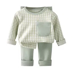 YK Kids Checked T-shirt With Trousers-picture-33