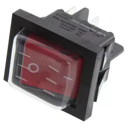 E-SWITCH ROCKER SWITCH, DPST, 20A, 125VAC, PANEL, RB242D1021-117/ACC-F02-1.-picture-43