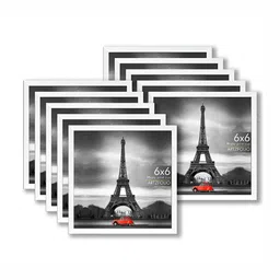 ArtzFolio White 8 to 12 Pieces Wood Wall Photo Frames image 1