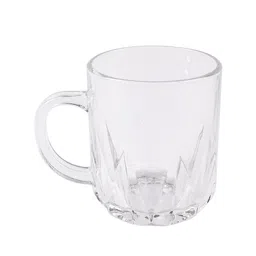 ceradeco Set Of 6 Transparent Solid Imported Lotus Cut Tea Coffee Cups image 3