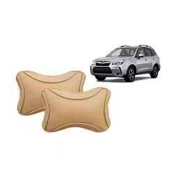 Auto Pearl Beige Dots CV Car Neck Rest Pillow Compatible for Subaru Forester-picture-47